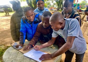 Motocyclist in attendence 